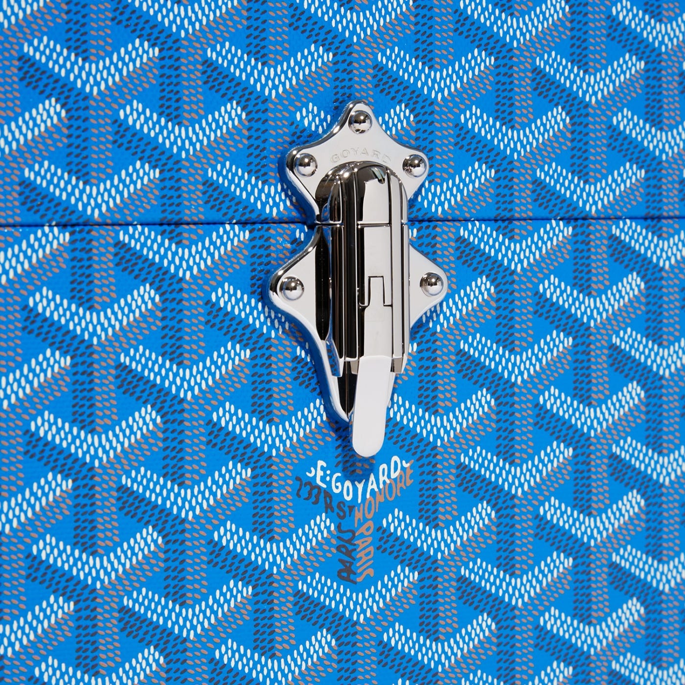 Goyard Cassette Trunk Bag Sky Blue - Image 6